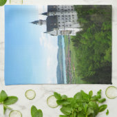 Neuschwanstein panorama theedoek (Gevouwen)