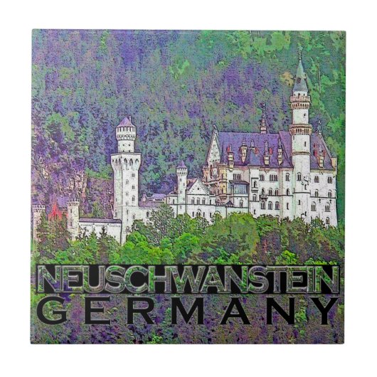 Neuschwanstein Tegeltje (Voorkant)