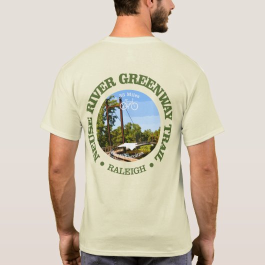 Neuse River Greenway Trail (fietsen c) T-shirt (Achterkant)