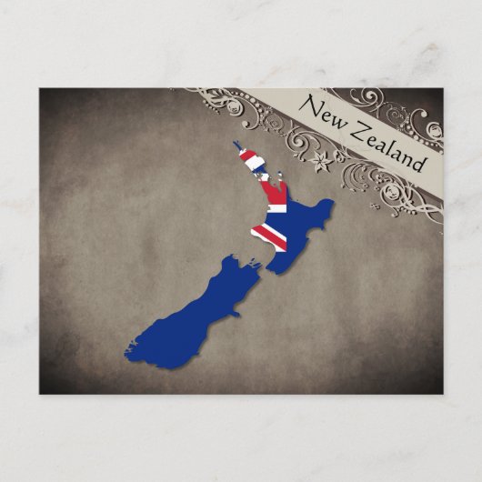 Neuseeland Briefkaart (Voorkant)