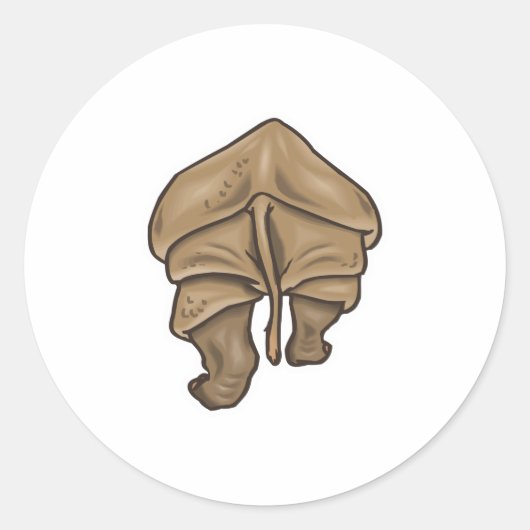 neusgat ronde sticker (Voorkant)