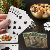 Neushoorn Afrikaanse savanne POPCUT Pokerkaarten (Insitu)