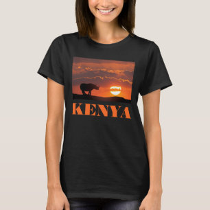 Neushoorn bij zonsondergang, Masai Mara, Kenia T-shirt