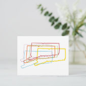 neushoorn briefkaart (Staand voorkant)