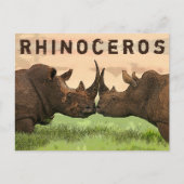 neushoorn briefkaart (Voorkant)