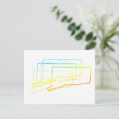 neushoorn briefkaart (Staand voorkant)