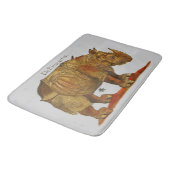  neushoorn Durer's Rhinoceros Antiek Badmat (Gekanteld)