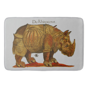  neushoorn Durer's Rhinoceros Antiek Badmat