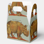  neushoorn Durer's Rhinoceros Antiek Bedankdoosjes (Geopend)