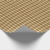  neushoorn Durer's Rhinoceros Antiek Cadeaupapier (Hoek)