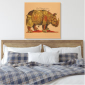  neushoorn Durer's Rhinoceros Antiek Canvas Afdruk (Insitu (Slaapkamer))