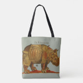  neushoorn Durer's Rhinoceros Antiek Tote Bag (Achterkant)