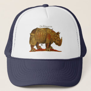  neushoorn Durer's Rhinoceros Antiek Trucker Pet