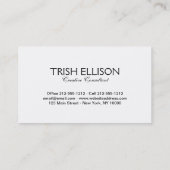  neushoorn Durer's Rhinoceros Antiek Visitekaartje (Achterkant)