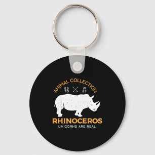 Neushoorn Eenhoorns Zijn Echt Grappig Dier Sleutelhanger