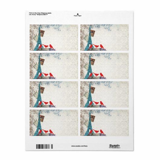  neushoorn etiket (Full Sheet)