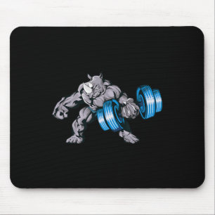 Neushoorn Gewichten Lichten Bodybuilding Beest Gym Muismat