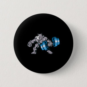 Neushoorn Gewichten Lichten Bodybuilding Beest Gym Ronde Button 5,7 Cm