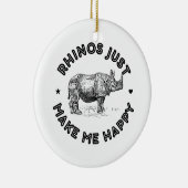 neushoorn keramisch ornament (Rechts)