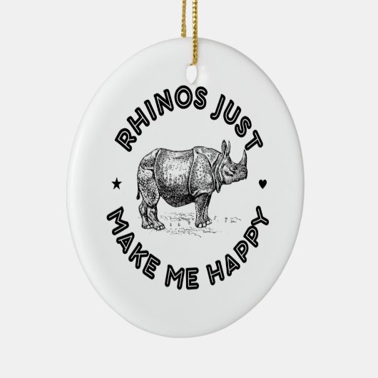 neushoorn keramisch ornament (Rechts)