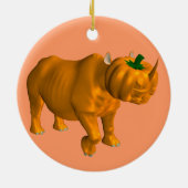 Neushoorn Keramisch Ornament (Achterkant)