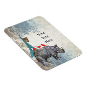  neushoorn magneet (Rechterzijde)