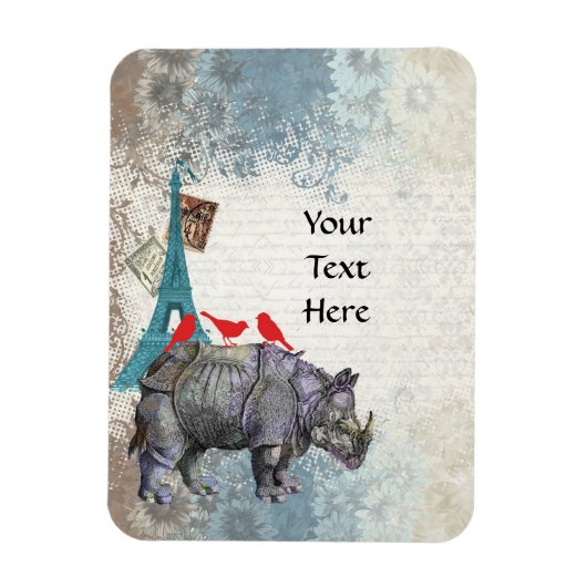  neushoorn magneet (Verticaal)