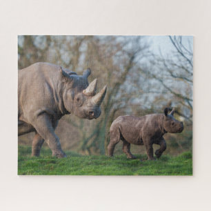 Neushoorn Moederschap Legpuzzel