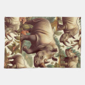  neushoorn naadloos theedoek (Horizontaal)