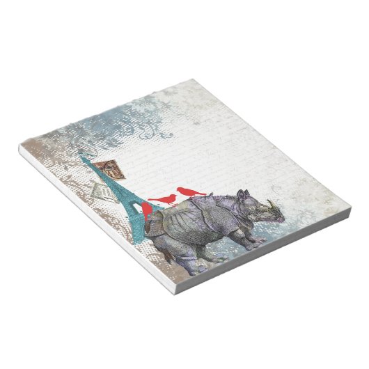  neushoorn notitieblok (Schuin)