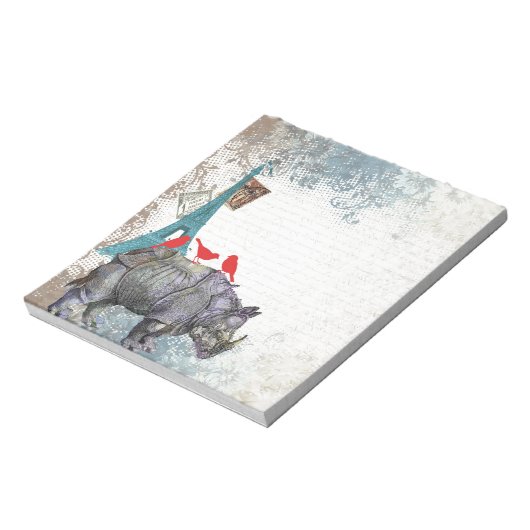  neushoorn notitieblok (Linkerzijde)