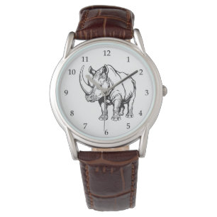 neushoorn of rhino horloge