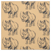 neushoorn of rhino stof (Swatch)