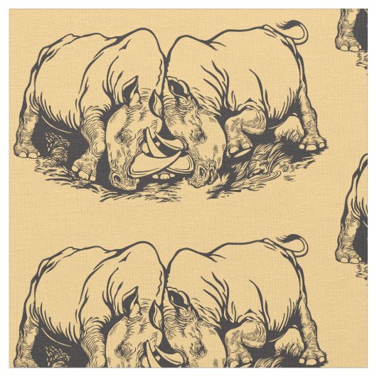 neushoorn of rhino stof (Close Up)
