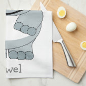 Neushoorn Ontwerp Theedoek (Quarter Fold)