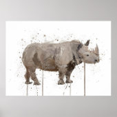 Neushoorn Poster (Voorkant)