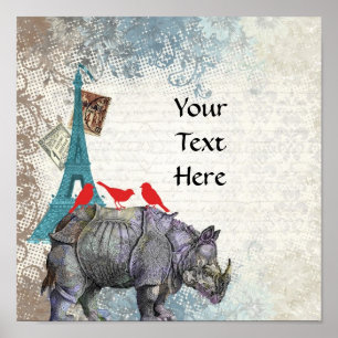  neushoorn poster