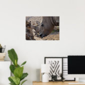 Neushoorn Poster (Thuiskantoor)