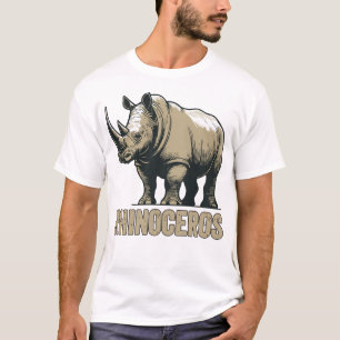 neushoorn safari afrikaans dier t-shirt