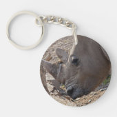Neushoorn Sleutelhanger (Voorkant)