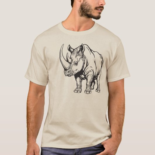 neushoorn t-shirt (Voorkant)
