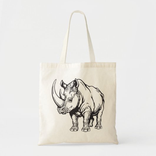 neushoorn tote bag (Voorkant)