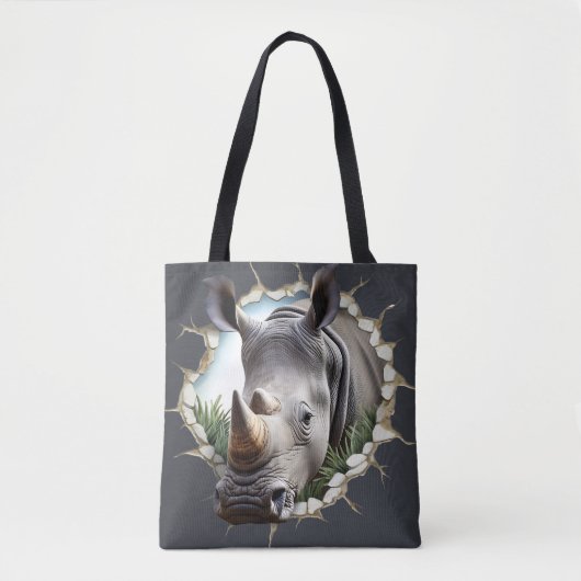 Neushoorn Tote Bag (Voorkant)