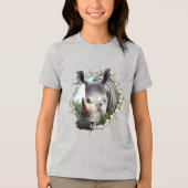 Neushoorn Tri-Blend Shirt (Voorkant)