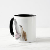 neushoorn van de hond, close-up mok (Voorkant links)