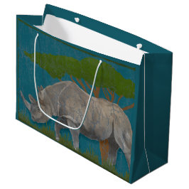 Neushoorn Vintage Wilde Dieren Groot Cadeauzakje