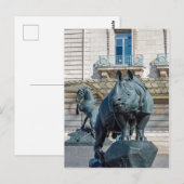 Neushoorn voor musee d'Orsay - Parijs Briefkaart (Voorkant / Achterkant)
