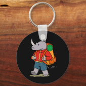 Neushoorn Wandel Hob Sleutelhanger (Voorkant)