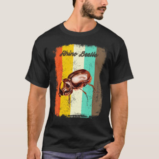 Neushoornkever Shirt Retro 70s Vintage Insecten Li