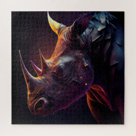 Neushoornpuzzel Legpuzzel
